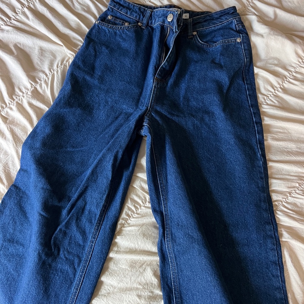 Classic Dark Blue Denim Jeans